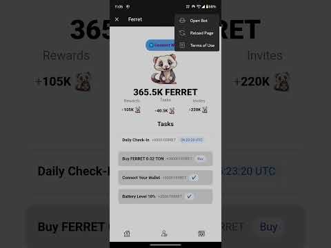 Ferret buy coins #shorts #youtubeshorts #ferretairdrop