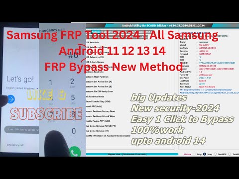 samsung frp bypass: New 2024 Enable Adb Fail | androidutilityv124 No *#0*#