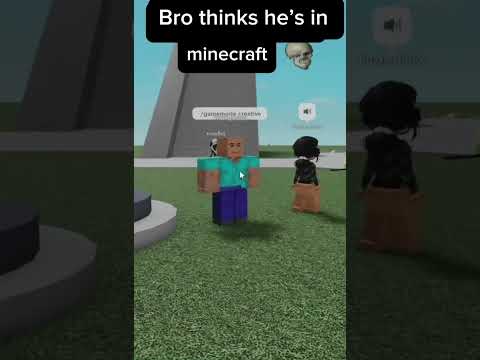 Bro thinks he is in Minecraft 💀💀💀 #roblox #robloxfyp #fypシ゚viral #fyp #viral