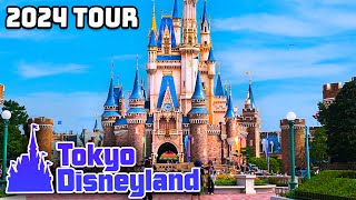 Tokyo Disneyland - Complete Walkthrough with Rides 2024 [4K POV]