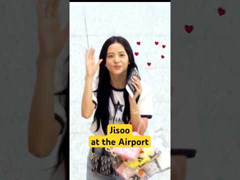 Jisoo Blackpink's fancam at the Airport #blackpink #jisoo #kpop #blackpinkedit