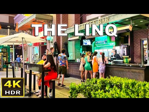 [4K HDR] The LINQ Las Vegas Walking Tour | 2024 | The LINQ Promenade