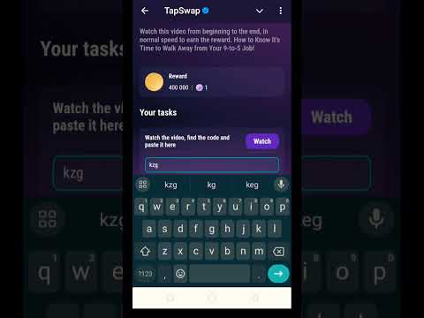 Walk away from your 9 to 5 job|Tapswap code today| Tapswap code today Walk away from your 9 to 5 job