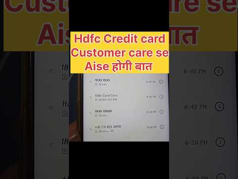 how to contact hdfc credit card customer care #shorts