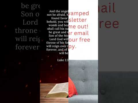 Luke 1:30-33: Christ’s reign is eternal. E-newsletter out now—DM your email to join the relaunch!