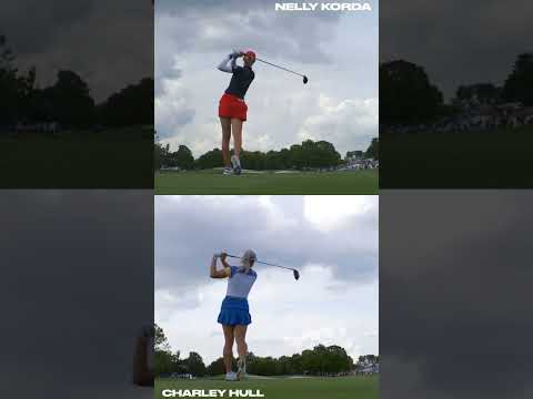 Beauty Power Hitter Charley Hull & Nelly Korda Awesome Swing Motion & Swing Sequence 2024