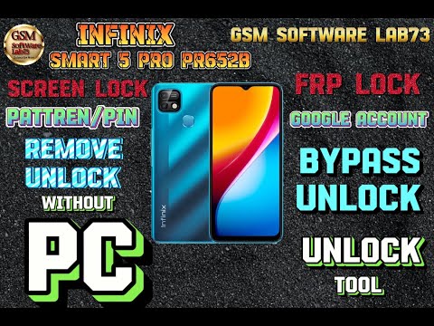 Infinix Smart 5 Pro FRP Bypass|infinix Smart 5 Pro hard reset|Infinix Google Account  by Unlock Tool