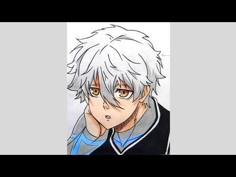 How to draw Nagi Seishiro from Blue Lock #shorts #short #artsyfam #anime #trending #viral #bluelock