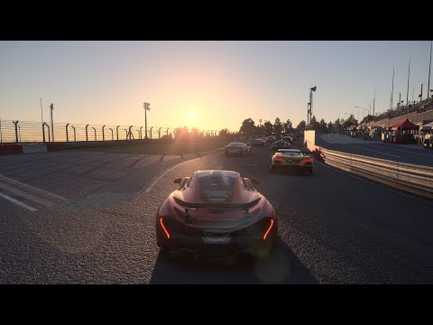 Mclaren P1 Racing in Sunset Nordschleife (Forza Motorsport)