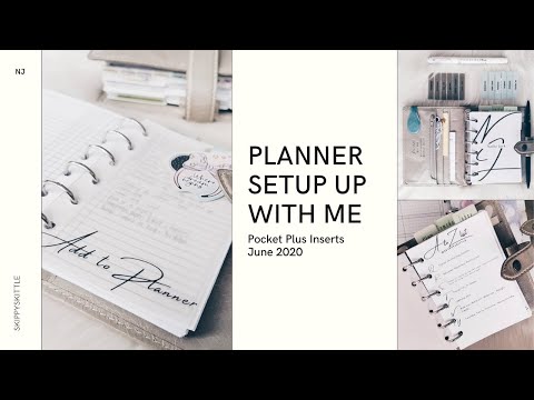 PLANNER SETUP - GTD Functional Planning Pocket Plus Insert  Malden Pocket Stone June 2020