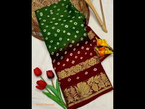 new bandhani sarees collections||new collections||nmrd channel||#shorts