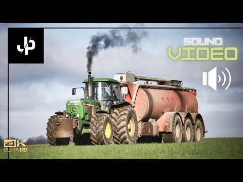 John Deere Legende! 4755 vor Tridem-Güllefass! Sound & Gülle 2023|| JP Agrar