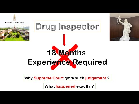 IS IT TRUE, NO EXPERIENCE REQUIRED TO BE DRUG INSPECTOR ? HOW TO BECOME DRUG INSPECTOR ? UPSC DI