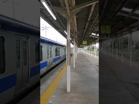 【黒磯駅】昼間と夜間の黒磯駅ホーム　東北本線 #travel #東北本線 #shorts