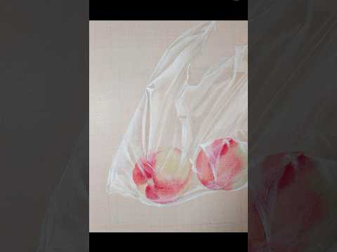 塑料袋子画法教程，Plastic bag drawing tutorial #水墨画 #中国画 #art #shorts