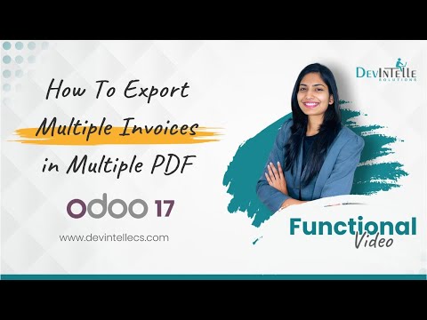 How to export multiple invoice in multiple pdf in Odoo | odoo17