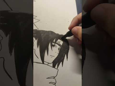 Kakashi Naruto and Sasuke drawing last part! || #Naruto #sasukeuchiha #Kakashi