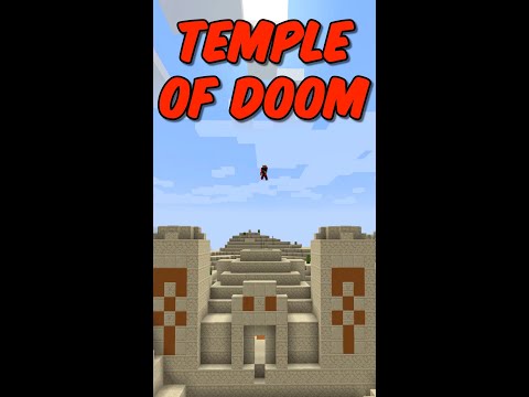 Temple Of Doom Minecraft😂#Shorts