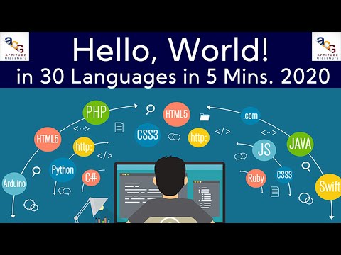 Hello. World! in 30 different Programming Languages | Learn Best 30 Programming Languages in 2020 |