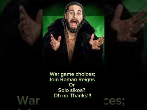 These are my choices?! Seth Rollins asked to join both bloodline teams #sethrollins #thebloodline