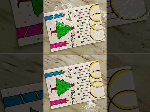 Christmas greeting card easy 🎄🎁 #shorts #trending #viral #christmas #christmascard #diy #cards