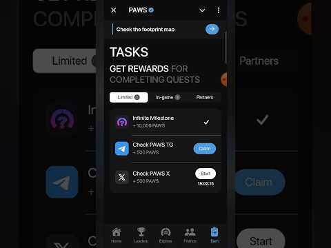 PAWS new 2 tasks | Check PAWS TG & Check PAWS X | #paws #newtask #available #check #tg #x #FREE100