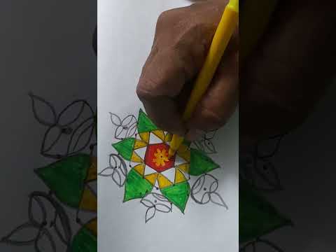 Chinna chinna kolam #rangoli #kolamrangoli #chinnarangoli #easyrangoli #muggulu