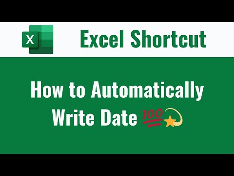 How to automatically write date in Excel tips and tricks 💯💫