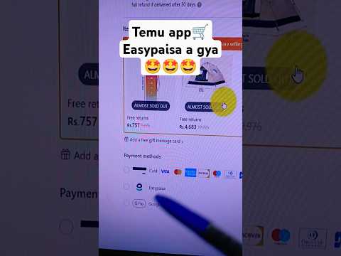 🎁Ab kro Khul k shopping⚡Easypaisa in TEMU APP🤩 https://youtu.be/RcFgObtpQ8g