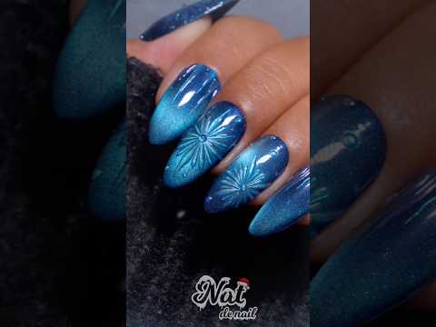 Blue Icicles❄️Nail Art Tutorial #winternails #natdenail #shorts #nails #blue