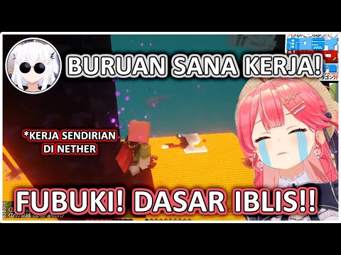 Lucunya MIKO Saat Dipaksa Kerja Di Nether Oleh FUBUKI | (Hololive Clips)