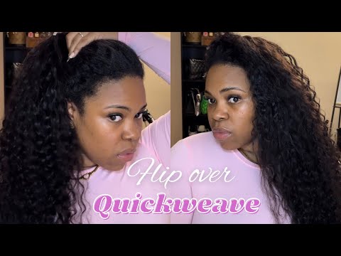 How To: Flipover Quickweave, TIKTOK VIRAL ASHINE DEEP WAVE HAIR INSTALL & REVIEW