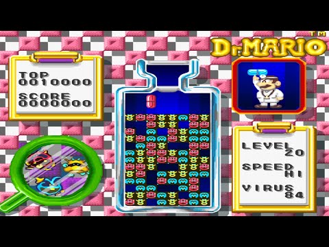 Dr. Mario｜瑪利歐醫生｜VIRUS LV20通關｜SNES SFC 超級任天堂