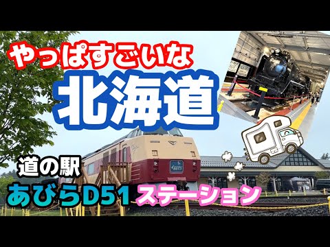 北海道は道の駅までスケールがデカい😆【道の駅あびらD51ステーション】【道の駅サーモンパーク千歳】