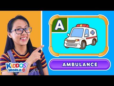 Learning About ABC Vehicles from A-Z | Types of Transportation Names and Sounds Alphabet