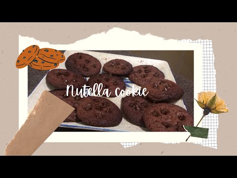 4 Ingredient Nutella Cookies ｜4 种成分就能做出好吃的饼干🍪 超级简单 #吃能量💕