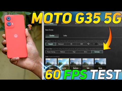 MOTO G35 5G BGMI 60 FPS TEST | UNISOC T760 PROCESSOR 🥵🤤