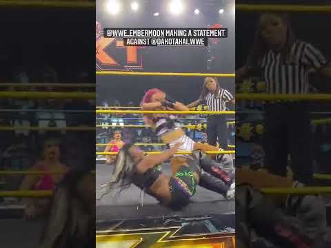 Ember Moon vs Dakota Kai with Raquel Gonzalez fight in WWE NXT Match | WWE Diva Women Stars #shorts