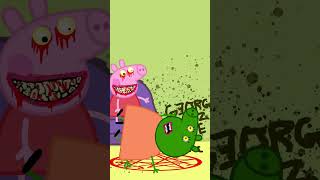 PEPPA EXE creates Zombie Mummy Pig and DINESAW.EXE #peppapiganimation