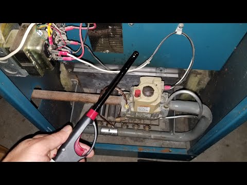 How to relight a pilot - pilot light out, how to light a standing pilot