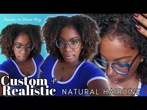 Realistic CUSTOM Hairline on Natural Wig EASY Glueless Install Ready 2 Wear Black-Owned COILY OASIS