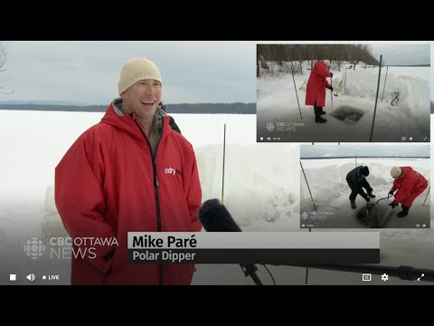 Ottawa Cold Plunging with CBC News Television