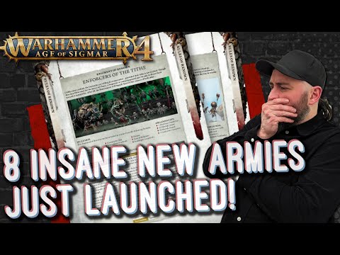 8 BRAND NEW Regiments of Renown for Age of Sigmar 4 with cross alliance play!