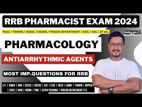 PHARMACOLOGY QUESTIONS RRB PHARMACIST EXAM 2024 / RRB PHARMACIST EXAM PREPARATION 2024