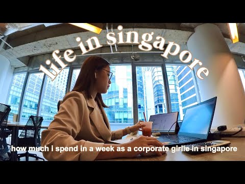 life in singapore | how much i spend in a week as a corporate girlie in singapore 🎀