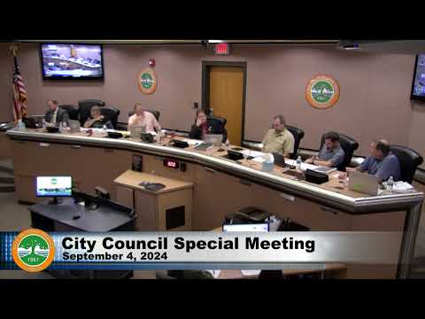 City Council Special Meeting - 9/04/2024