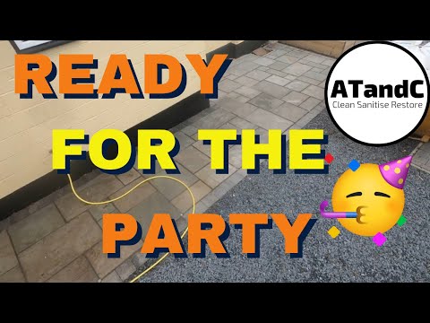 steam cleaning a patio ready for the party! #thepowerofsteam #partyseason #fsc