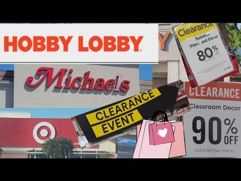 Target | Hobby Lobby| Michaels| 70%- 90% off