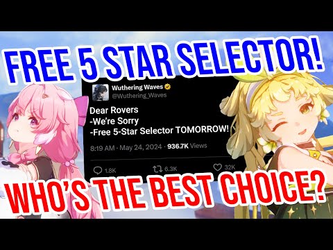 FREE 5 STAR SELECTOR APOLOGY! Who Should You Choose? BEST TEAM for EVERY 5 STAR! Wuthering Waves