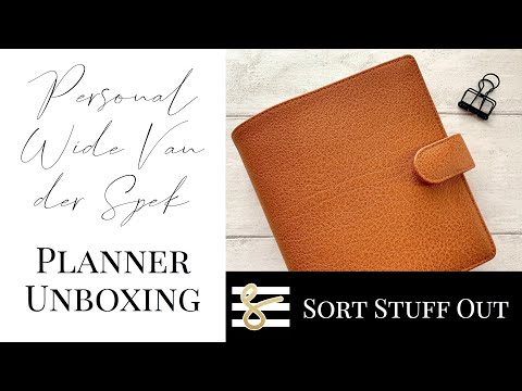 Custom Van Der Spek B6 Unboxing - Personal Wide Rings and Paper Guide Size - Plan With Me